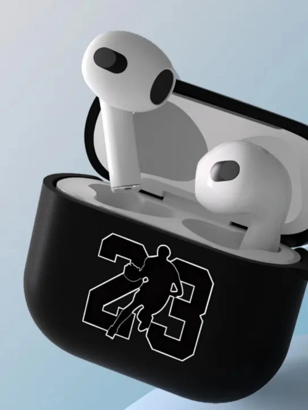 AIRPODS 4 Michael Jordan #23 Black Wireless Earbuds Charging Case